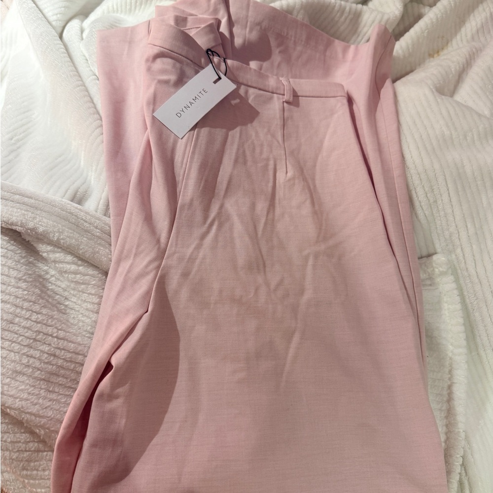 Dynamite Soft Pink Pleated Trousers
